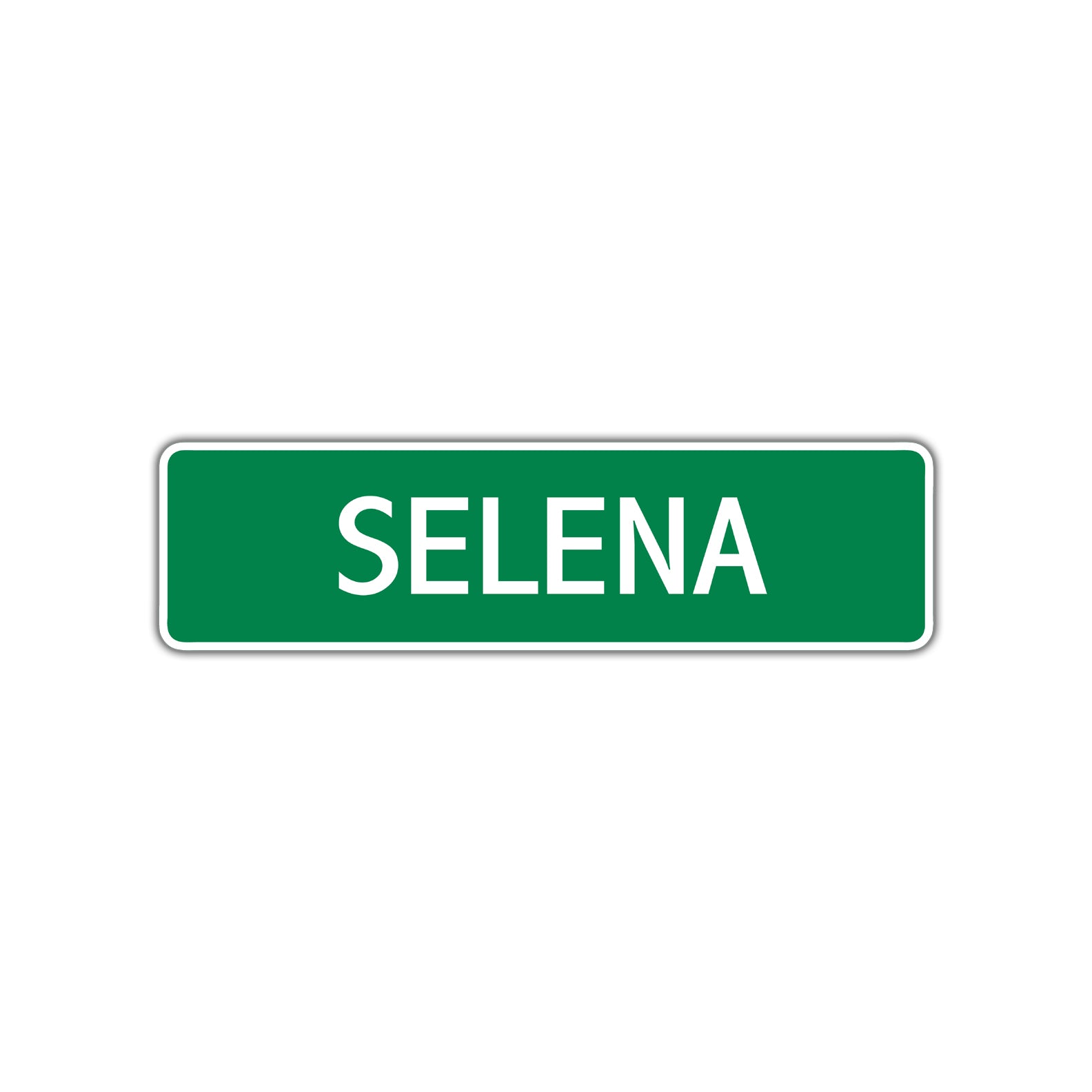 Selena Street Sign Children Name Room Plate