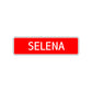 Selena Street Sign Children Name Room Plate
