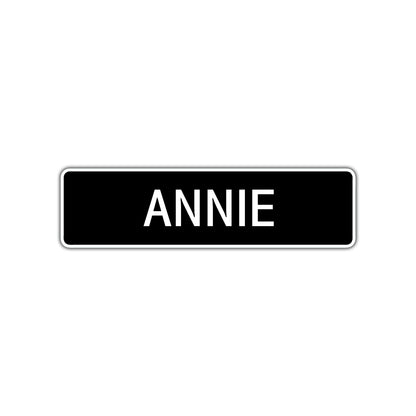 Annie Street Sign Children Name Room Plate