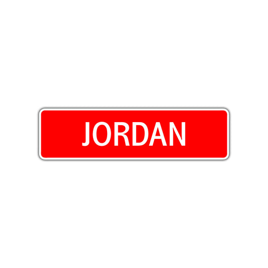 Jordan Street Sign Children Name Room Plate