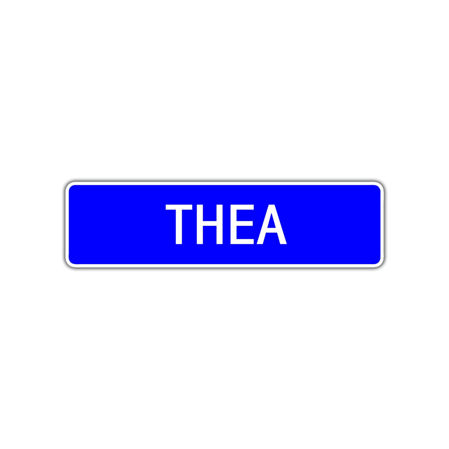 Thea Street Sign Children Name Room Plate