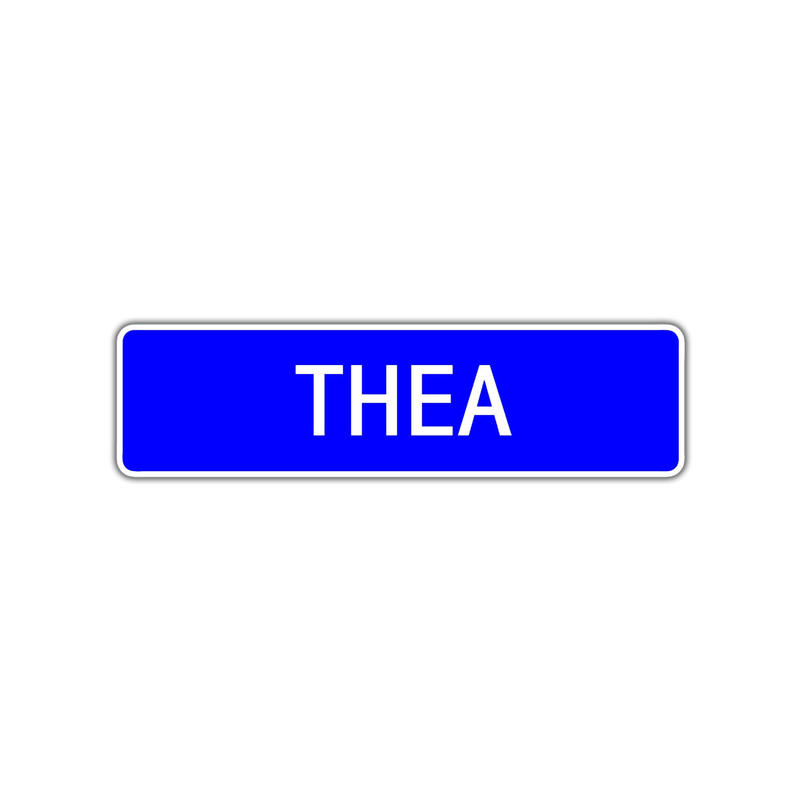 Thea Street Sign Children Name Room Plate