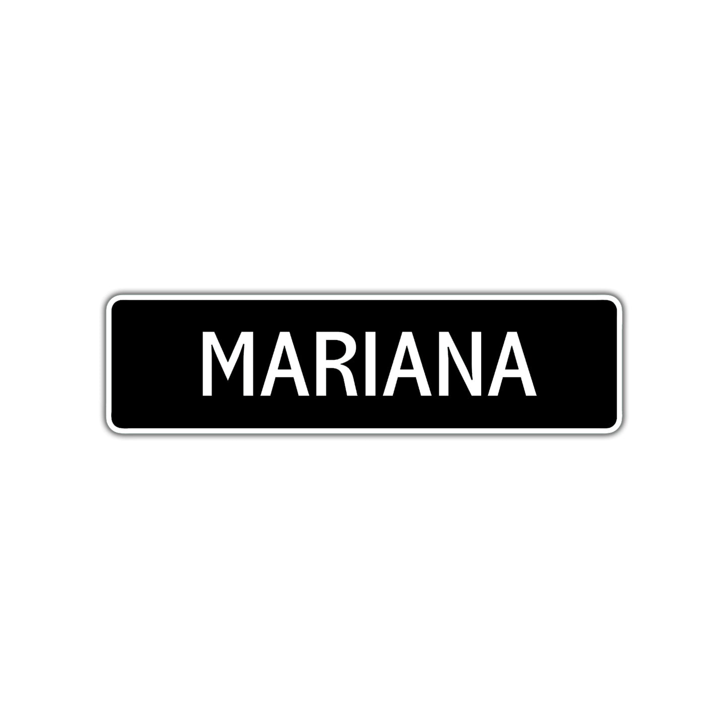 Mariana Street Sign Children Name Room Plate