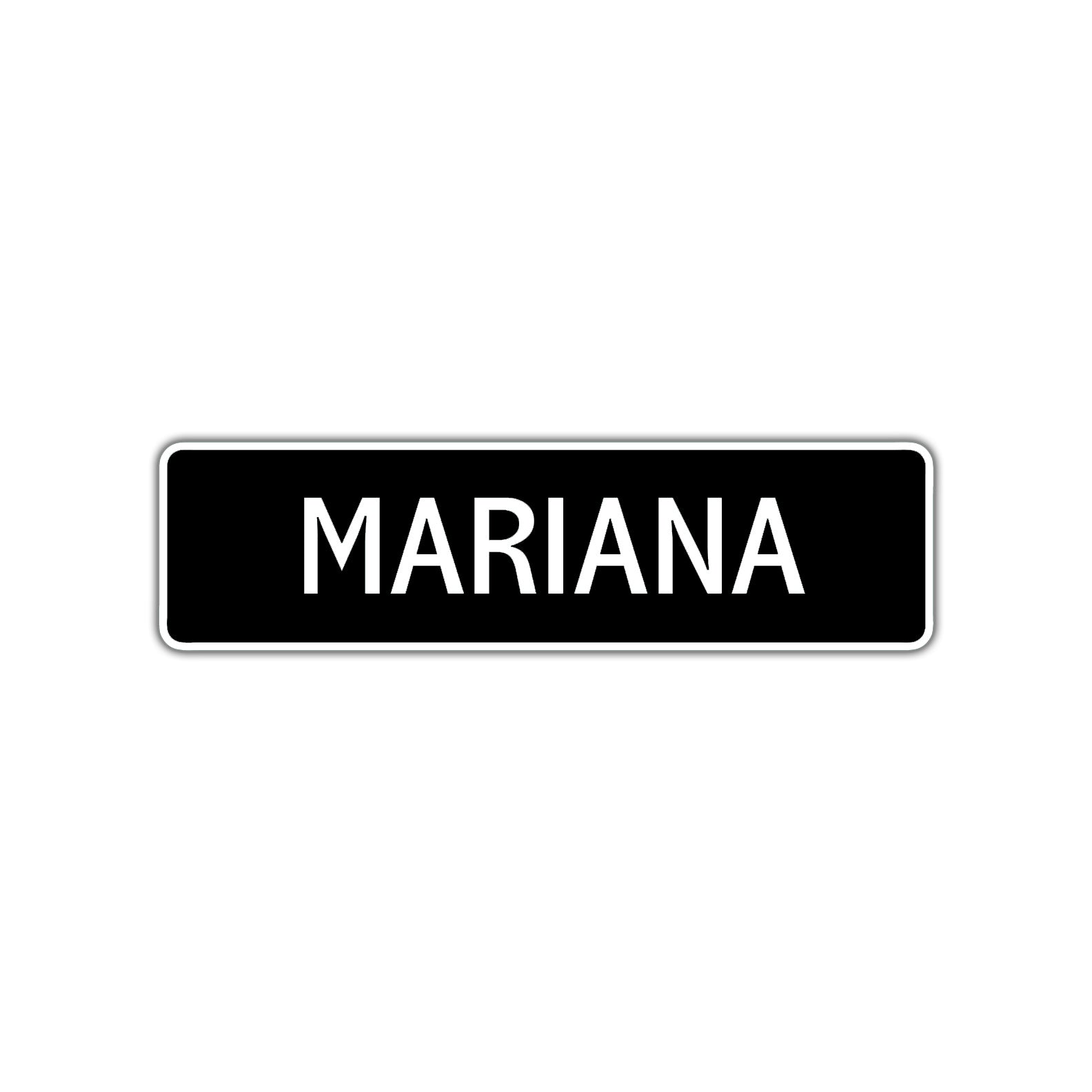Mariana Street Sign Children Name Room Plate