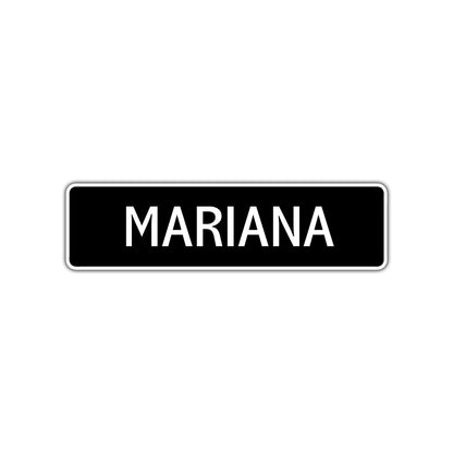 Mariana Street Sign Children Name Room Plate