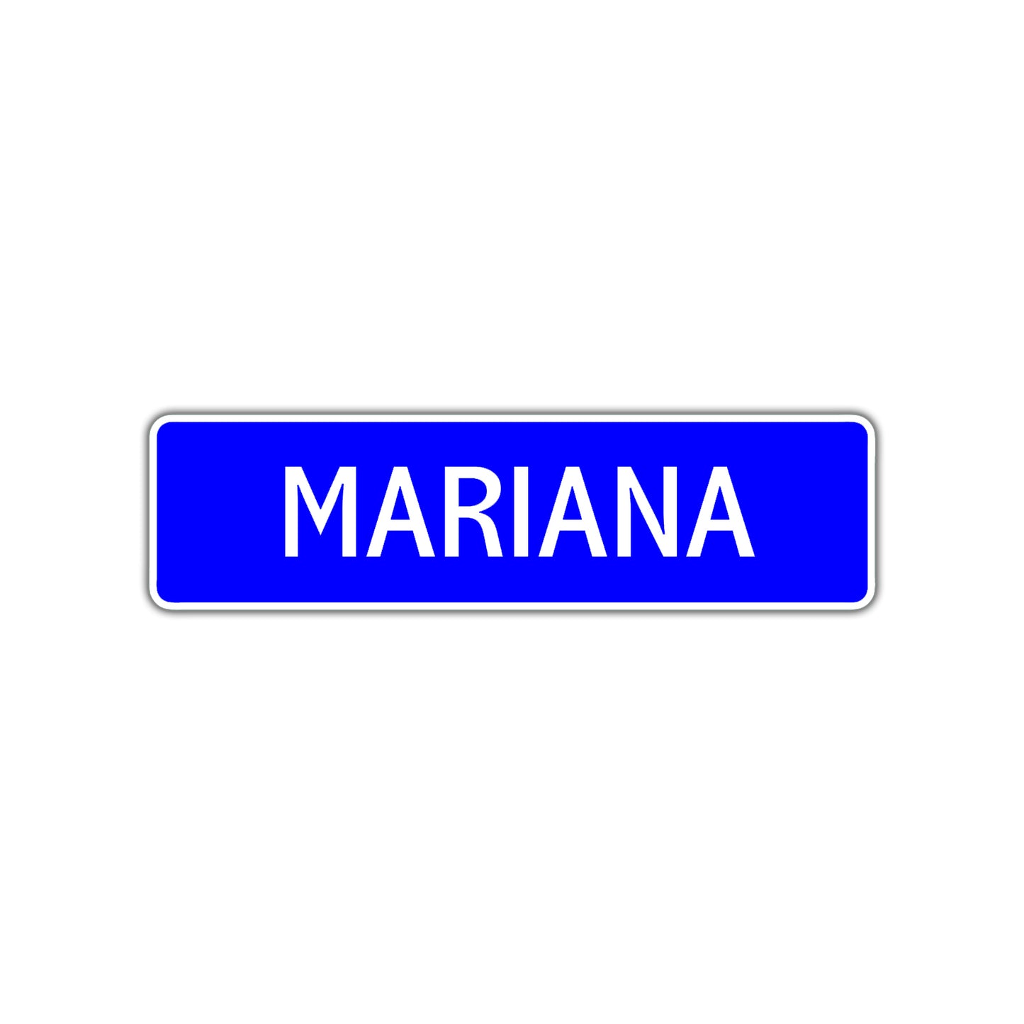 Mariana Street Sign Children Name Room Plate