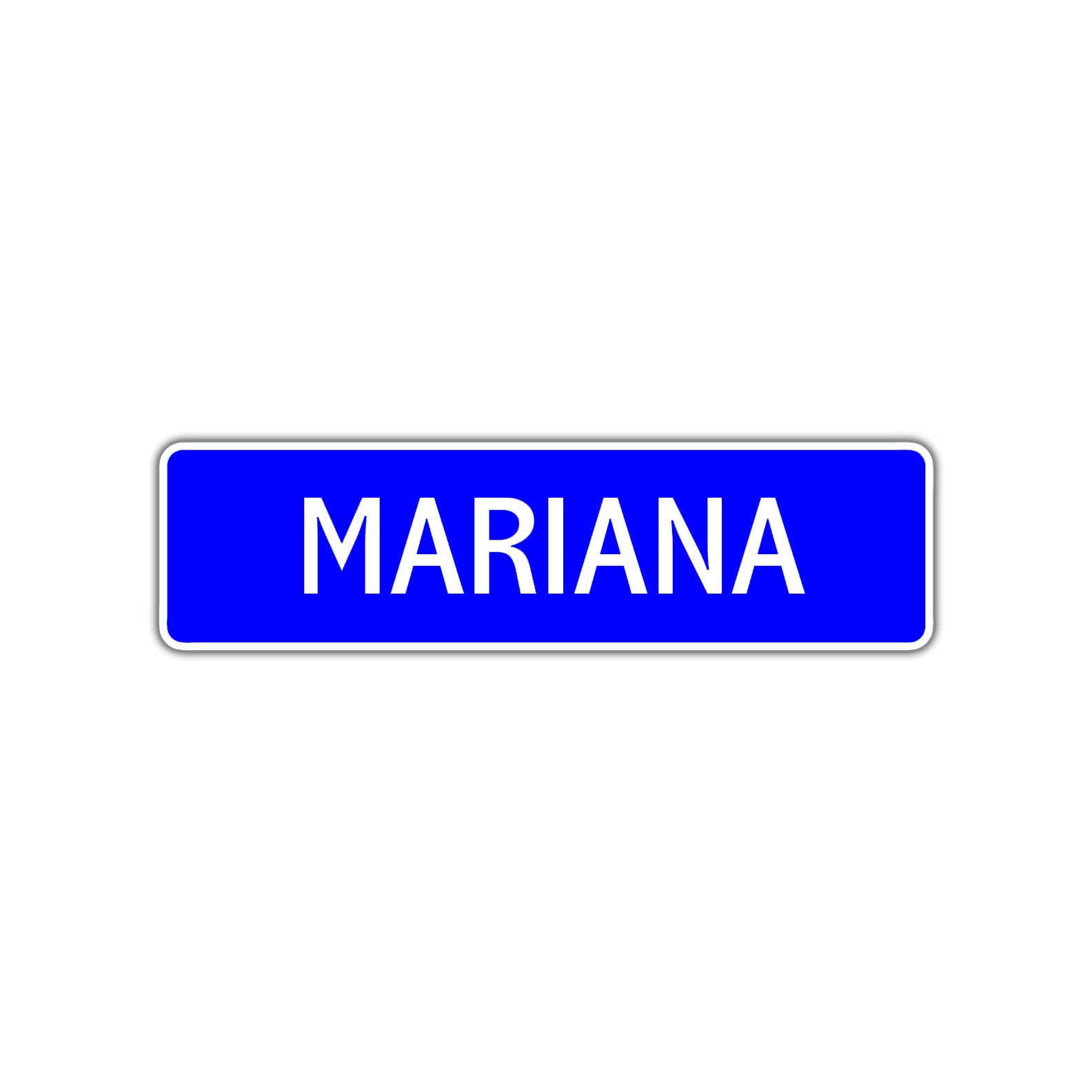 Mariana Street Sign Children Name Room Plate