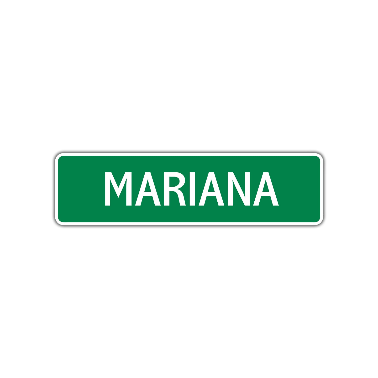 Mariana Street Sign Children Name Room Plate