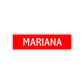 Mariana Street Sign Children Name Room Plate