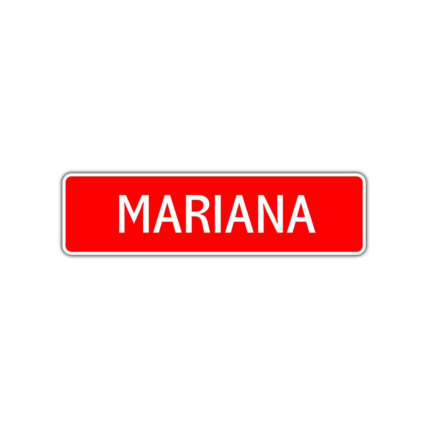 Mariana Street Sign Children Name Room Plate