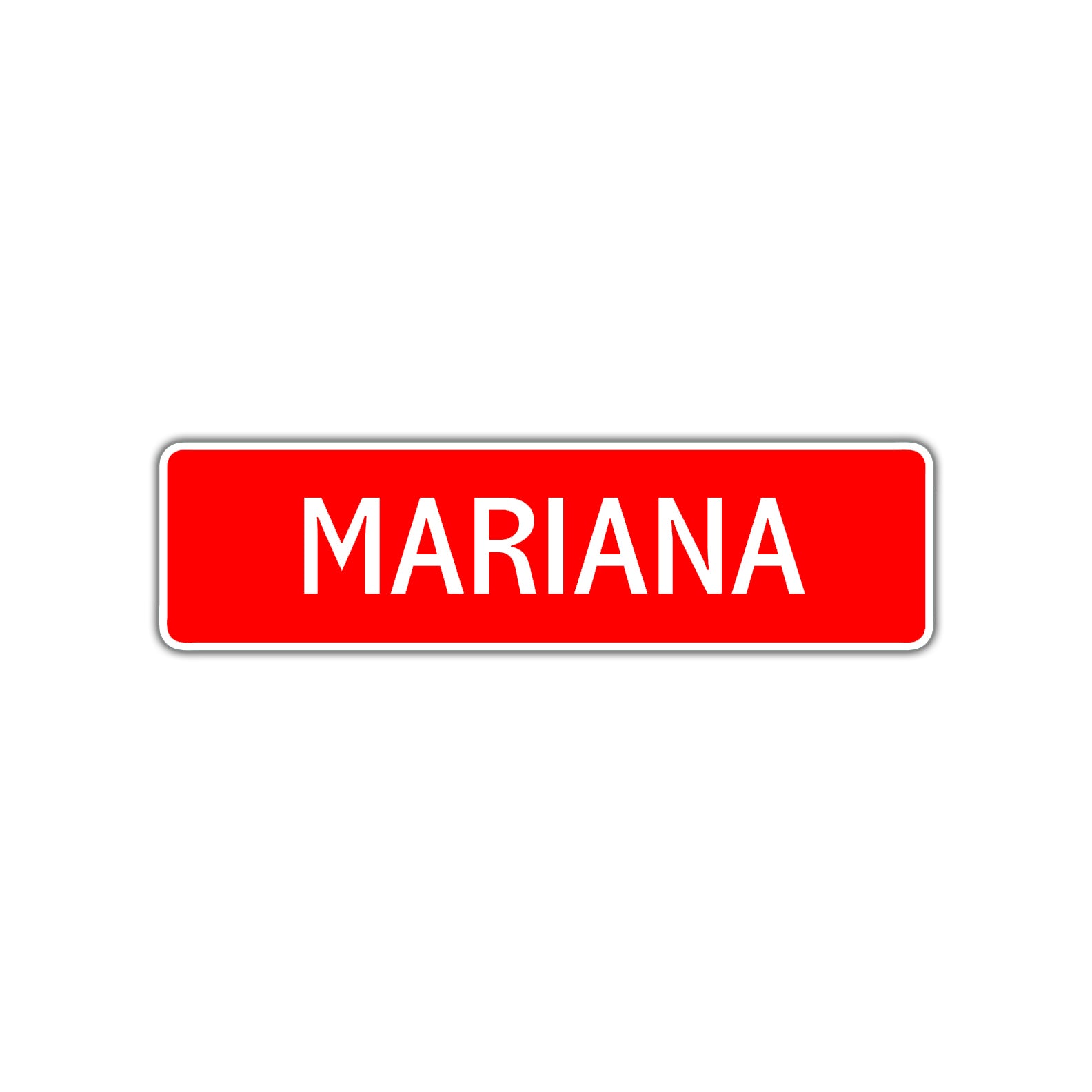 Mariana Street Sign Children Name Room Plate