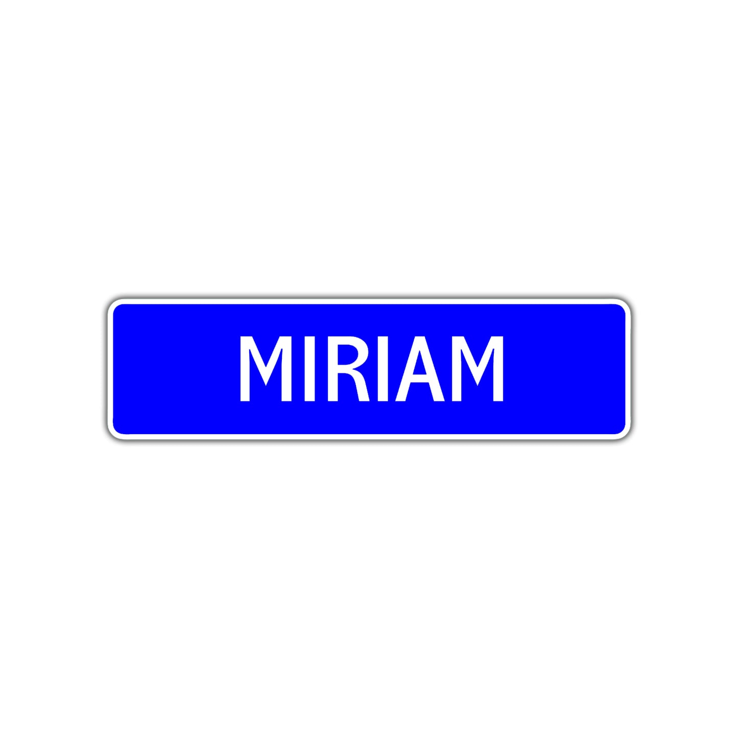 Miriam Street Sign Children Name Room Plate