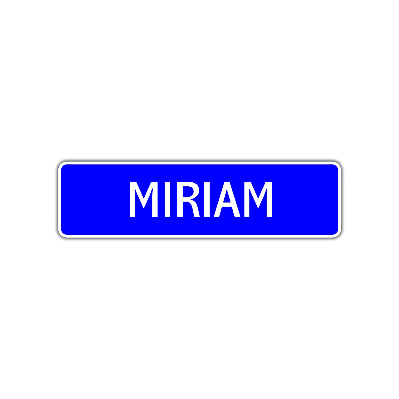 Miriam Street Sign Children Name Room Plate