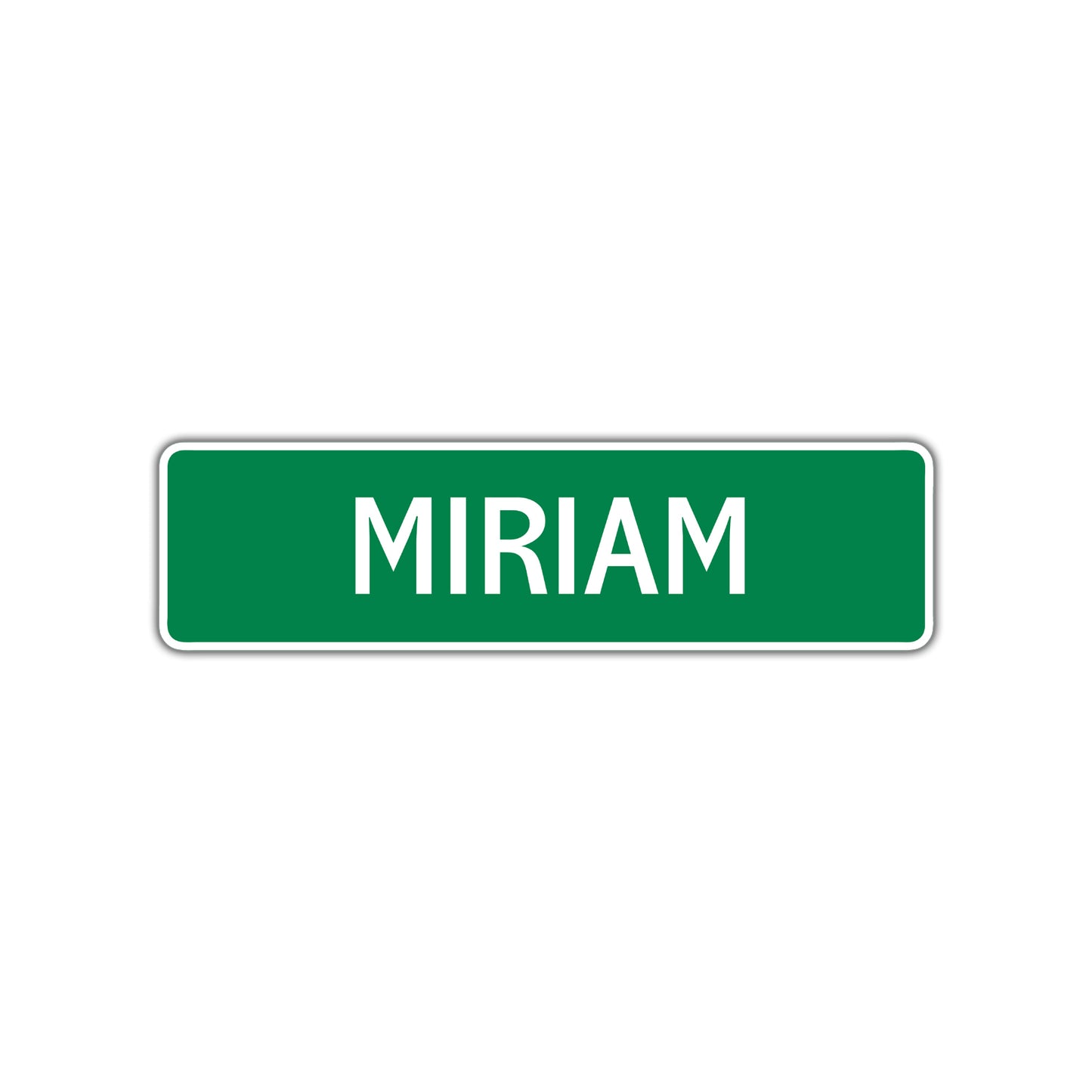 Miriam Street Sign Children Name Room Plate