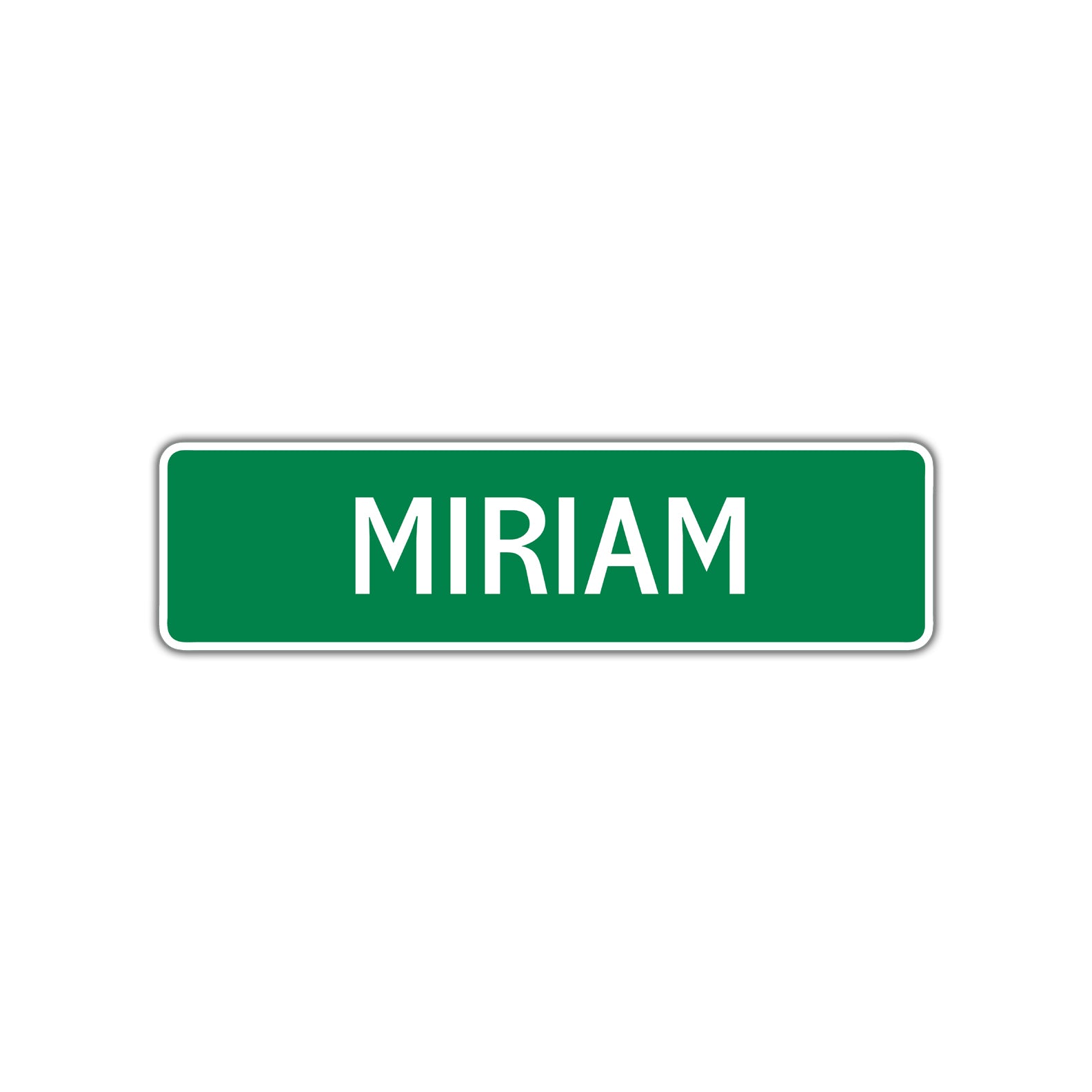 Miriam Street Sign Children Name Room Plate