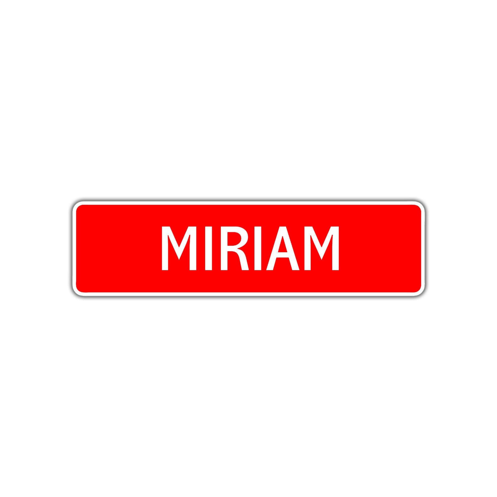 Miriam Street Sign Children Name Room Plate