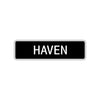 Haven Street Sign Children Name Room Plate