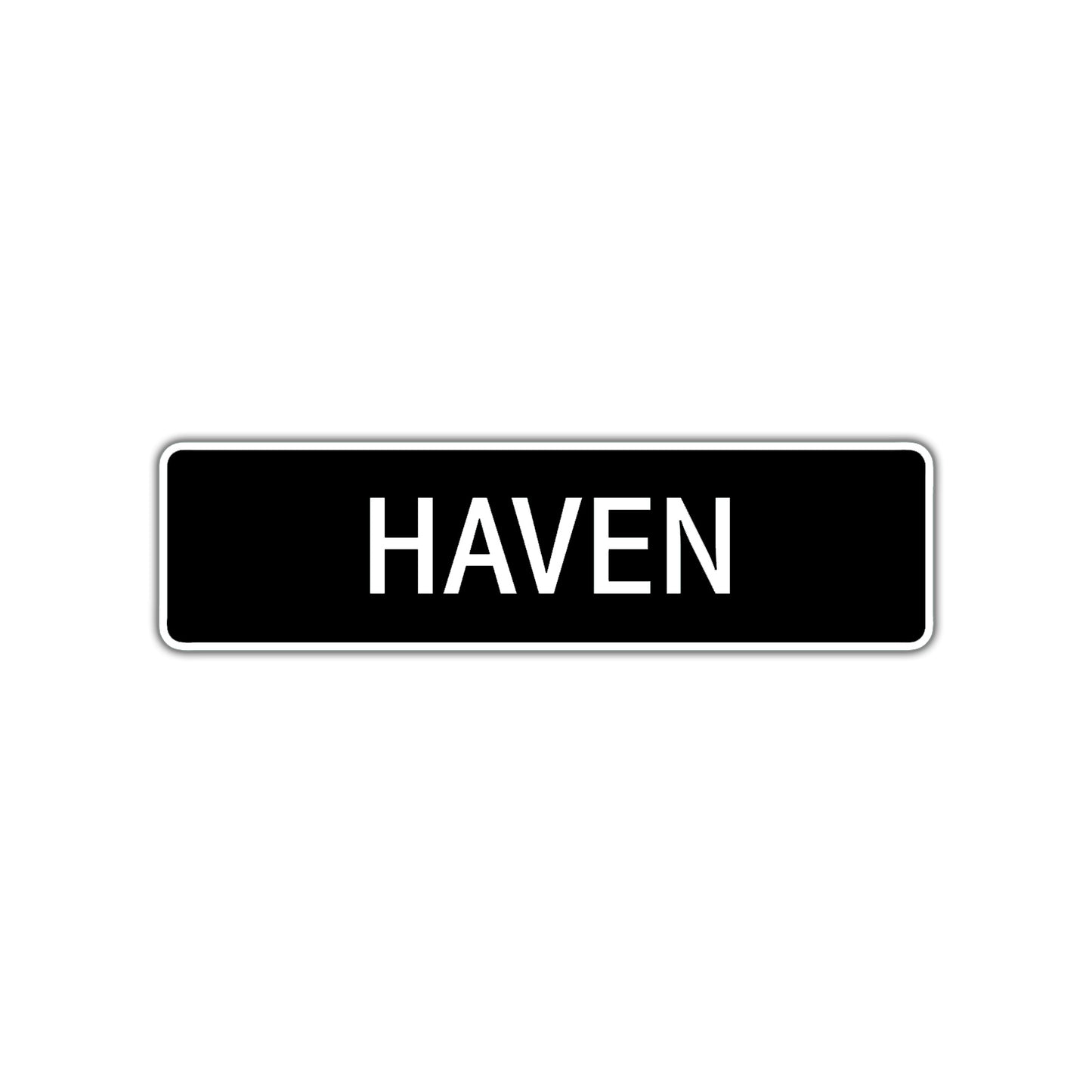 Haven Street Sign Children Name Room Plate
