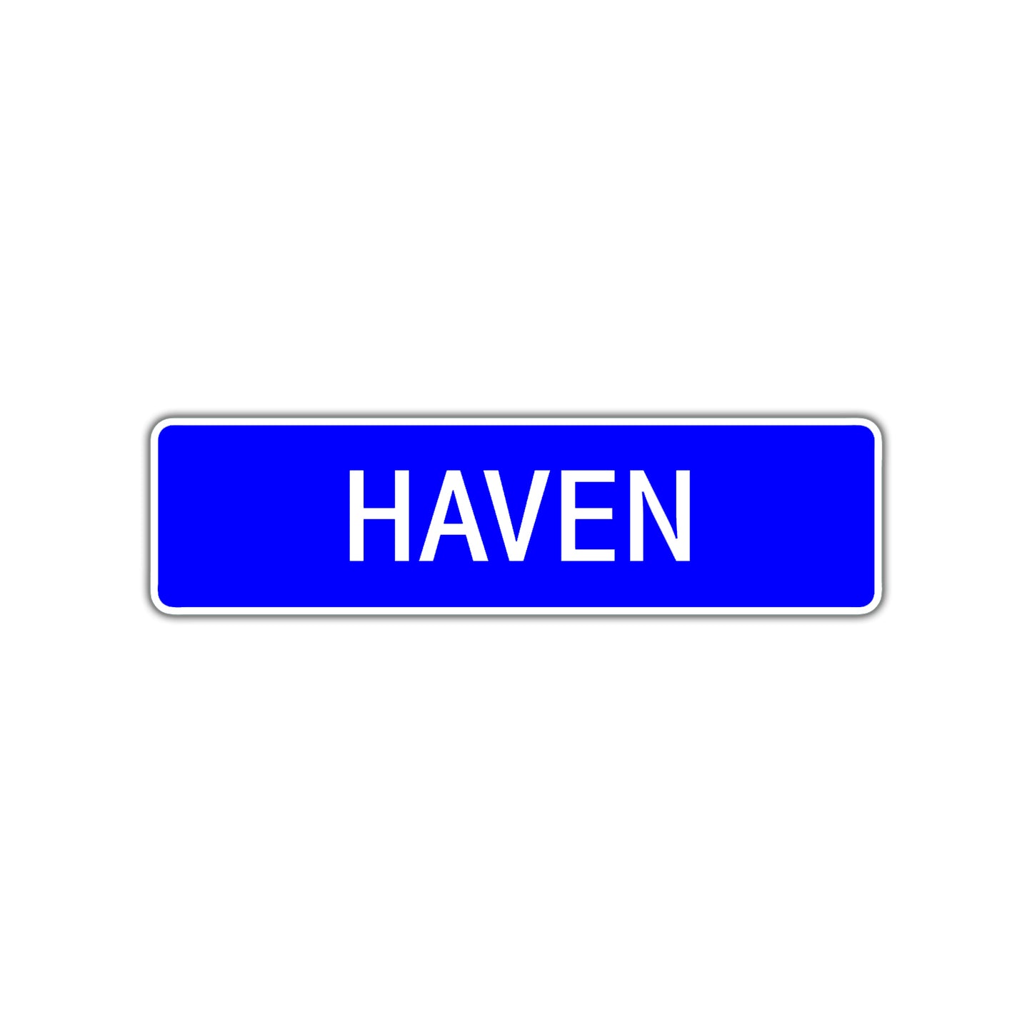 Haven Street Sign Children Name Room Plate