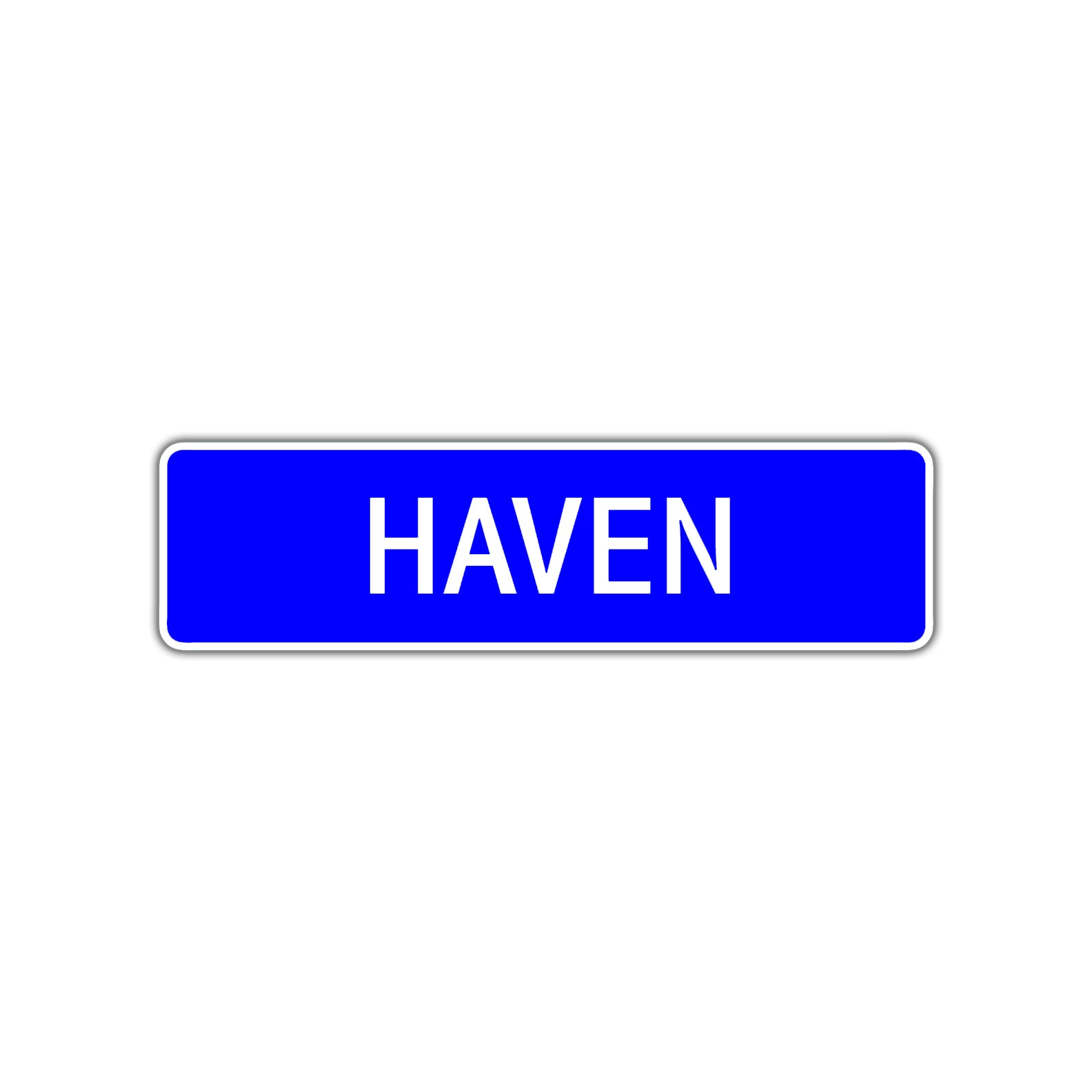 Haven Street Sign Children Name Room Plate