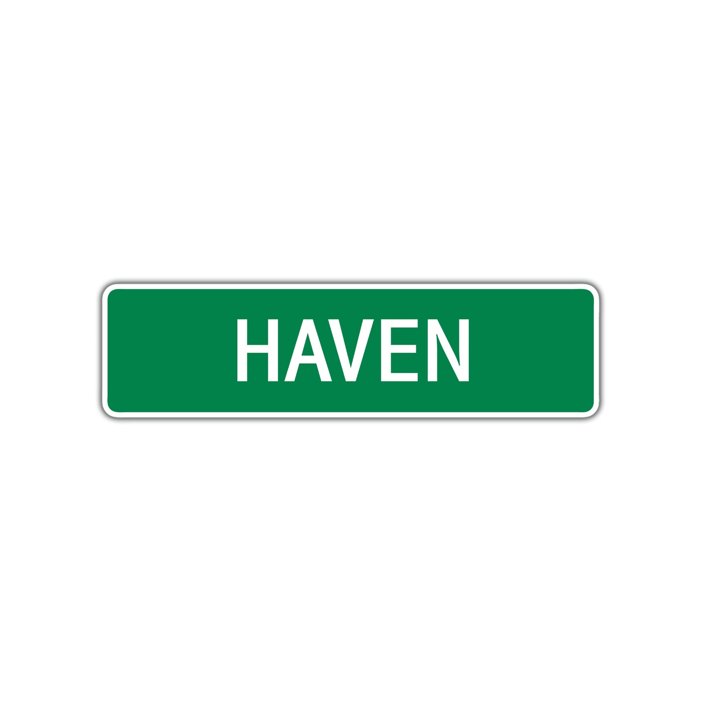 Haven Street Sign Children Name Room Plate