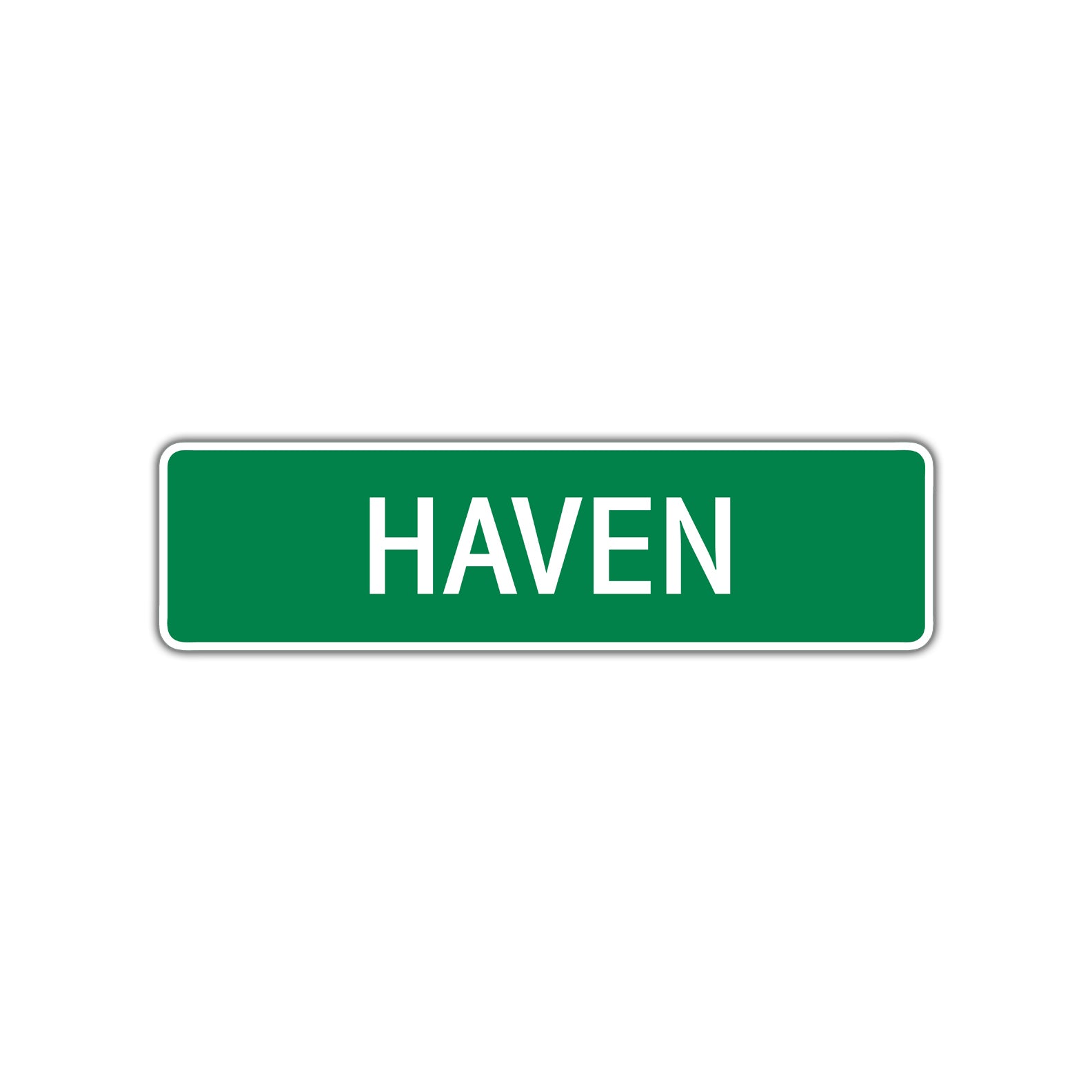 Haven Street Sign Children Name Room Plate