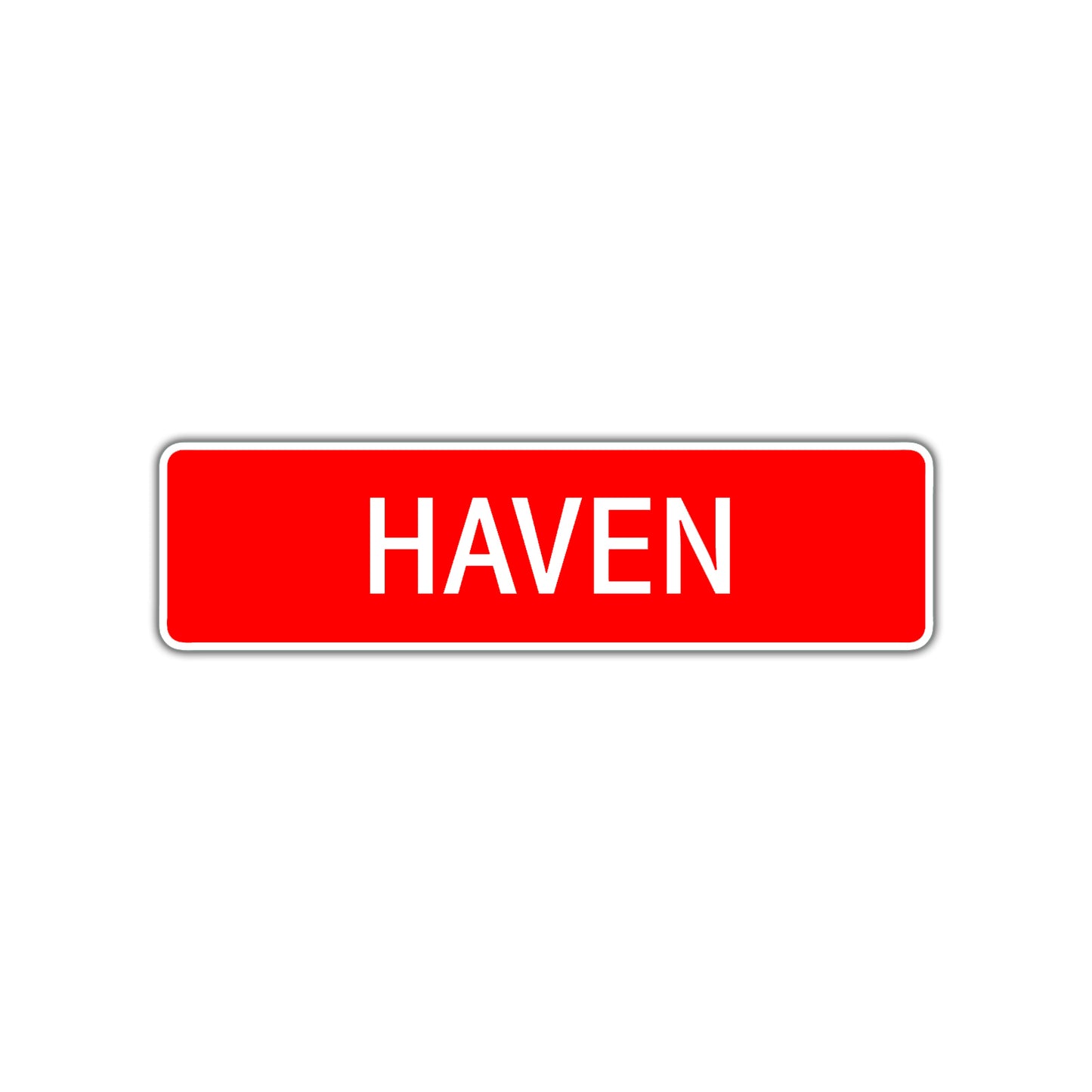 Haven Street Sign Children Name Room Plate