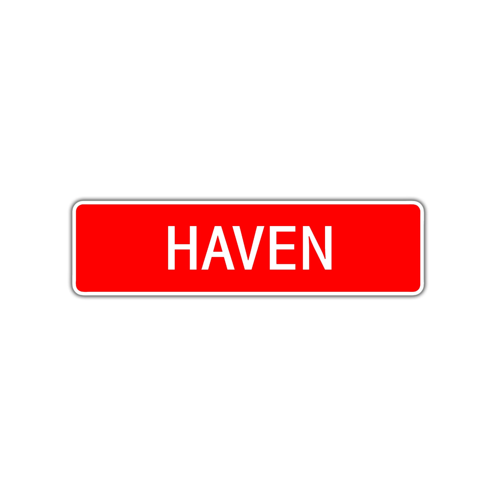 Haven Street Sign Children Name Room Plate