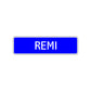 Remi Street Sign Children Name Room Plate