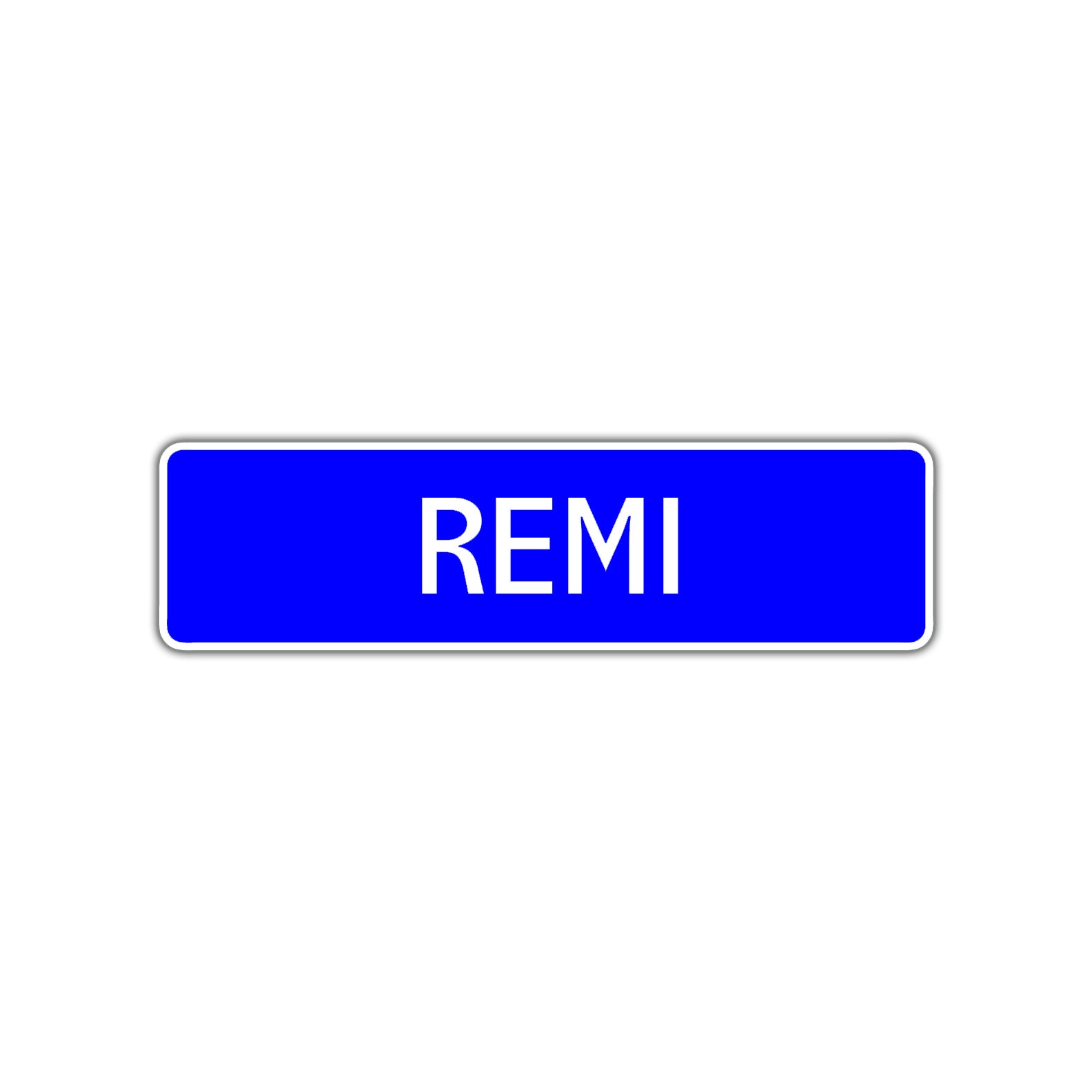 Remi Street Sign Children Name Room Plate