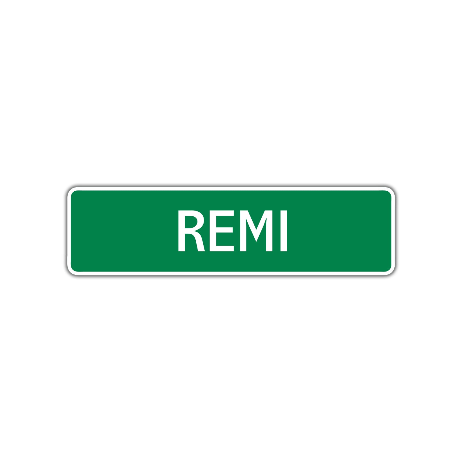 Remi Street Sign Children Name Room Plate