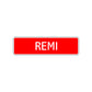 Remi Street Sign Children Name Room Plate