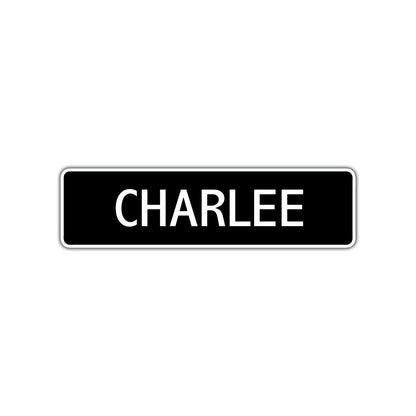 Charlee Street Sign Children Name Room Plate
