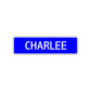 Charlee Street Sign Children Name Room Plate