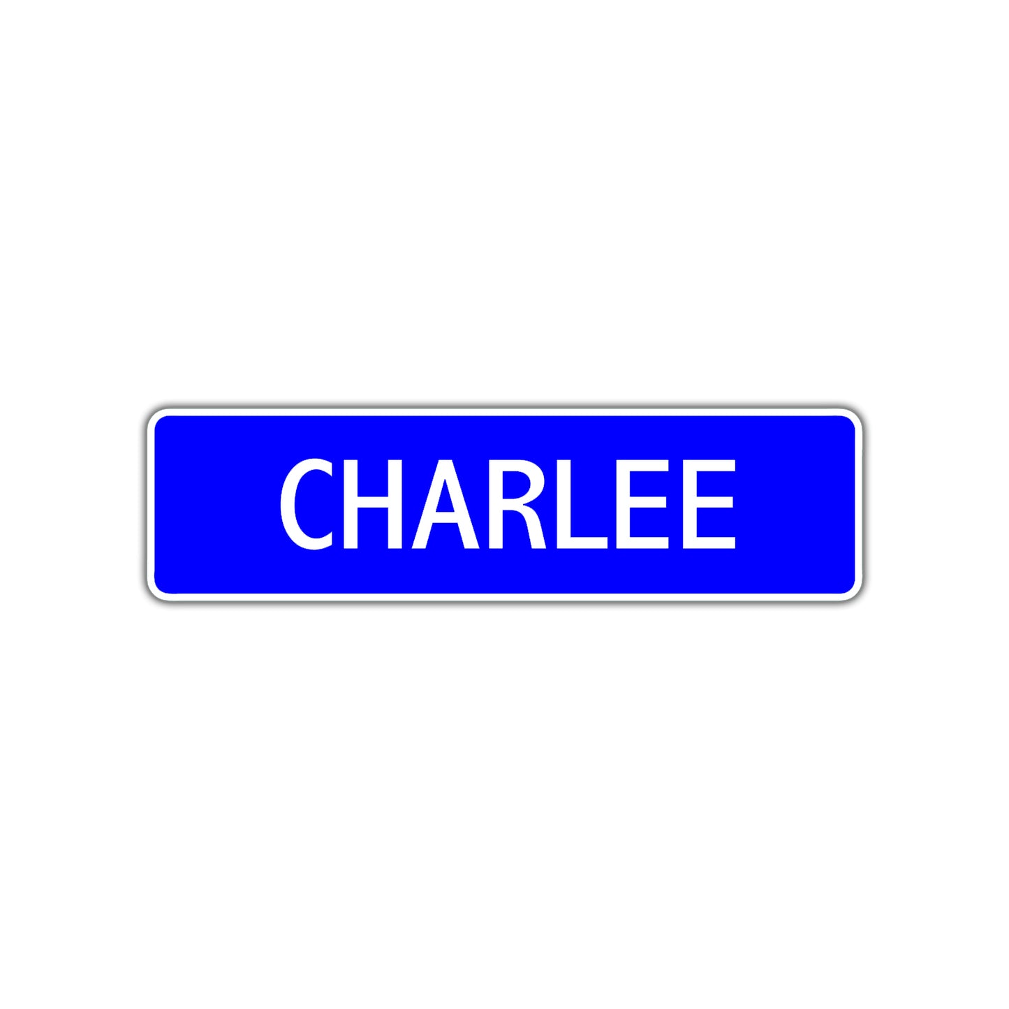 Charlee Street Sign Children Name Room Plate