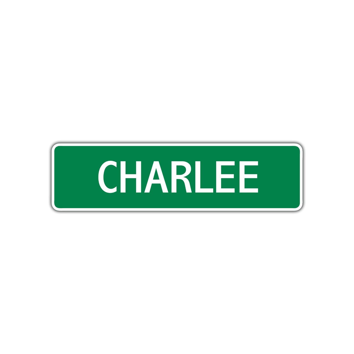 Charlee Street Sign Children Name Room Plate