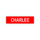 Charlee Street Sign Children Name Room Plate