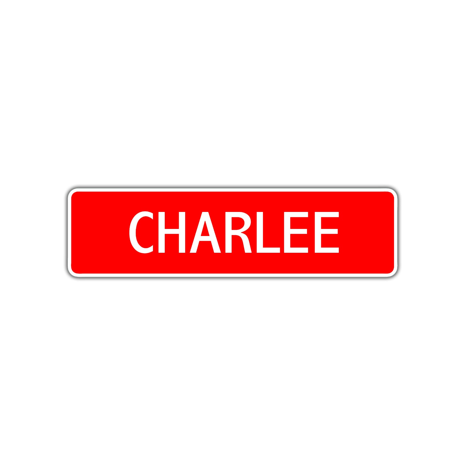 Charlee Street Sign Children Name Room Plate