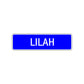 Lilah Street Sign Children Name Room Plate