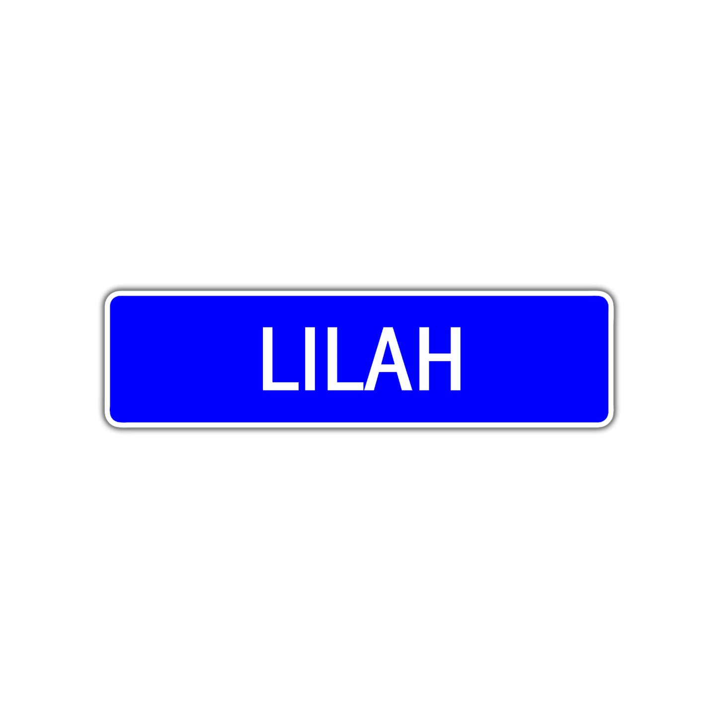 Lilah Street Sign Children Name Room Plate