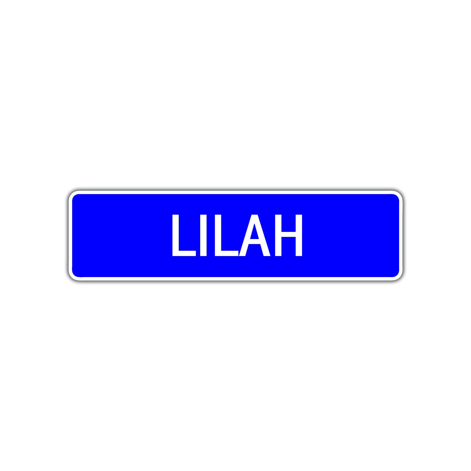 Lilah Street Sign Children Name Room Plate