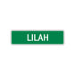 Lilah Street Sign Children Name Room Plate