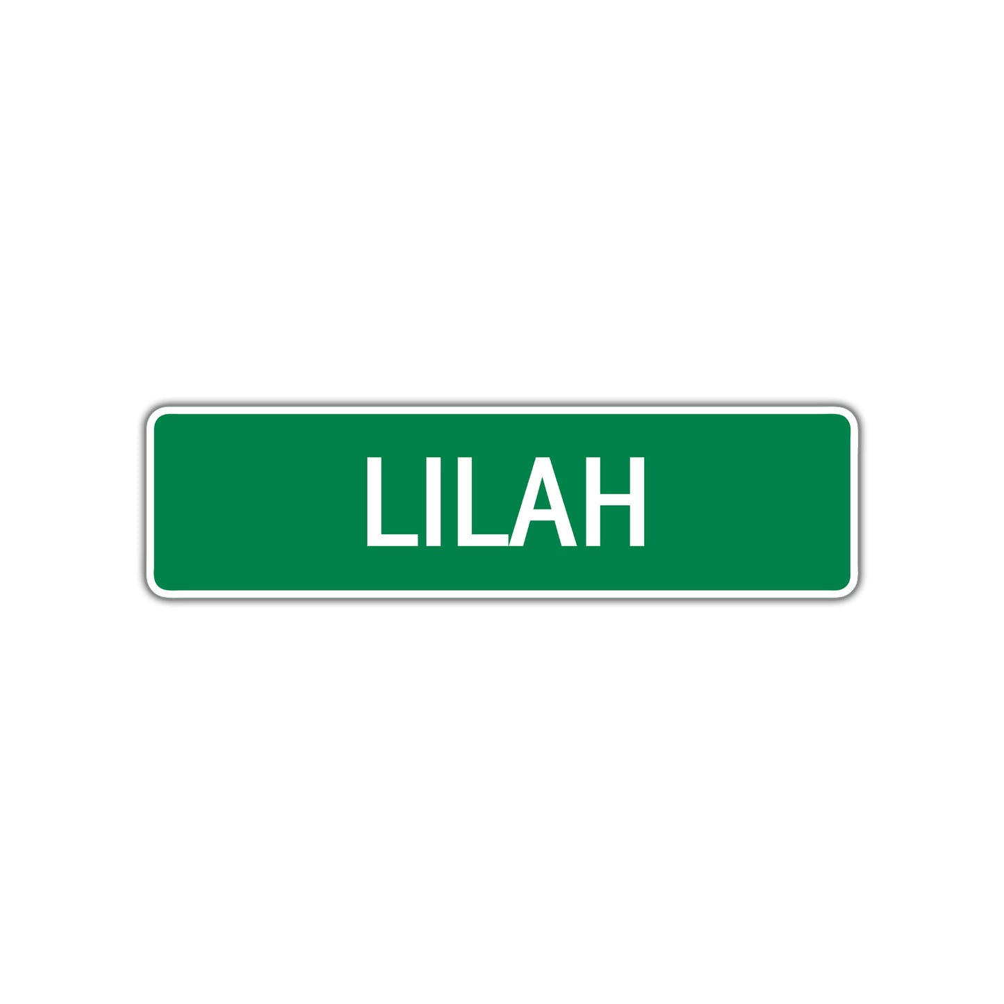 Lilah Street Sign Children Name Room Plate
