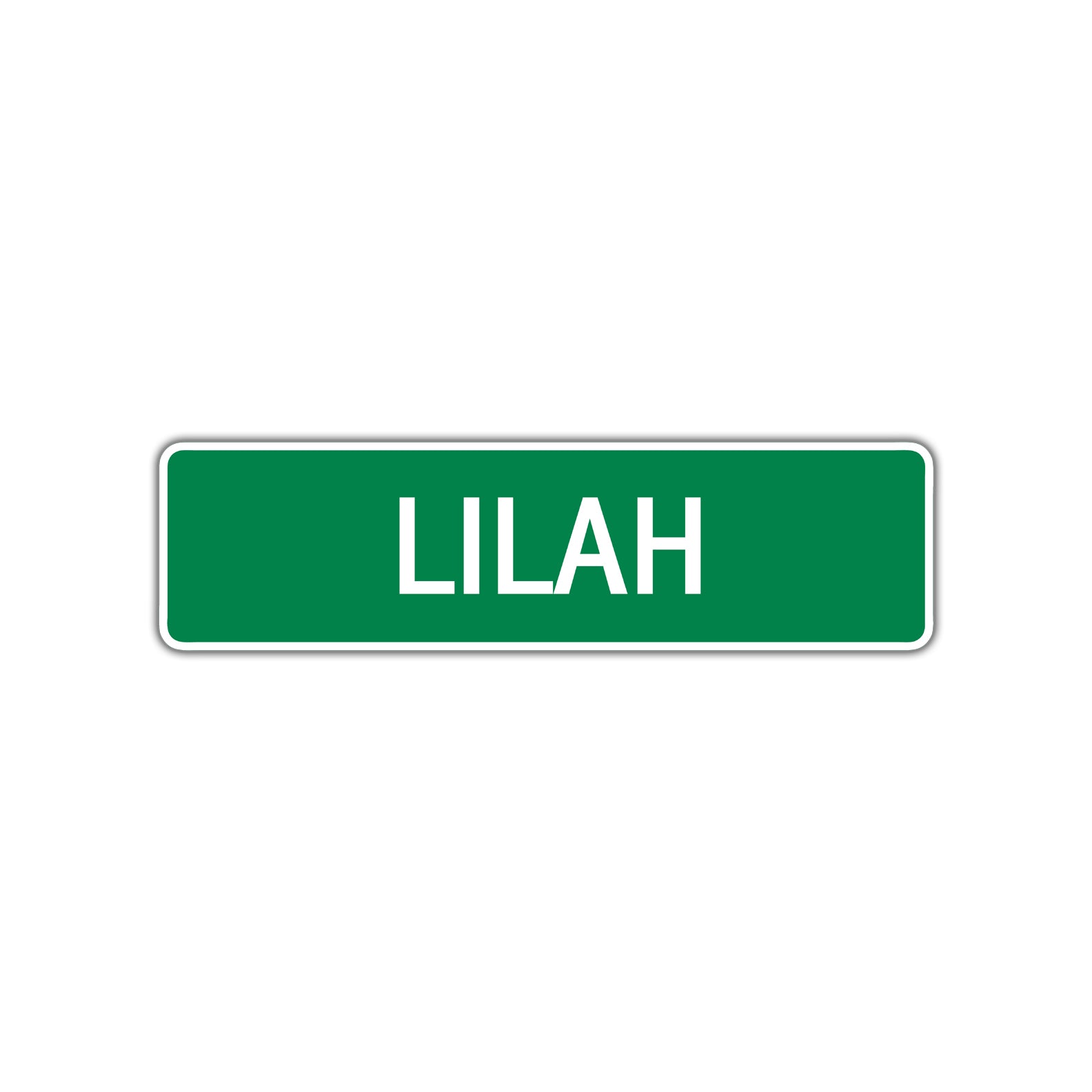 Lilah Street Sign Children Name Room Plate