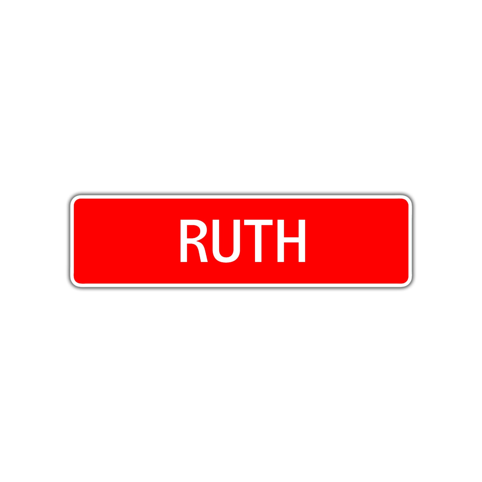 Ruth Street Sign Children Name Room Plate