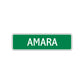 Amara Street Sign Children Name Room Plate