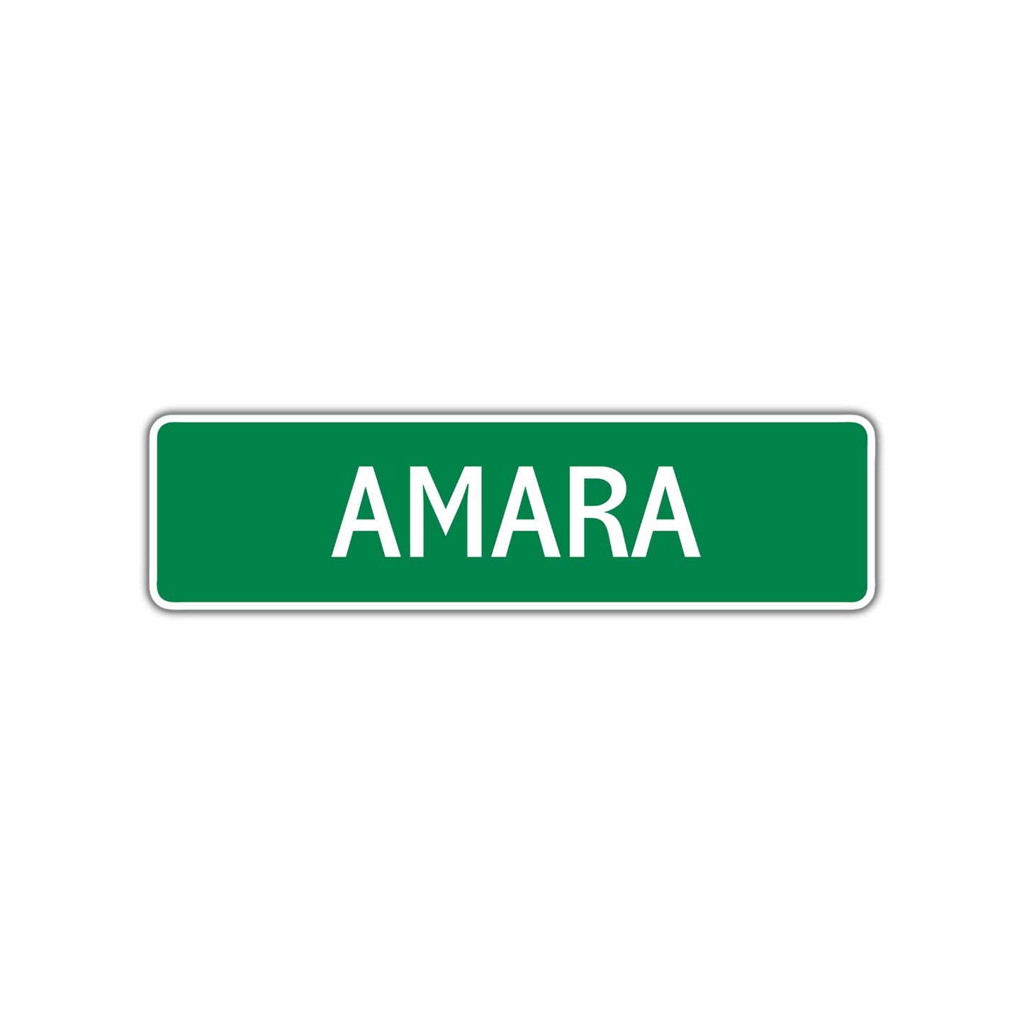 Amara Street Sign Children Name Room Plate