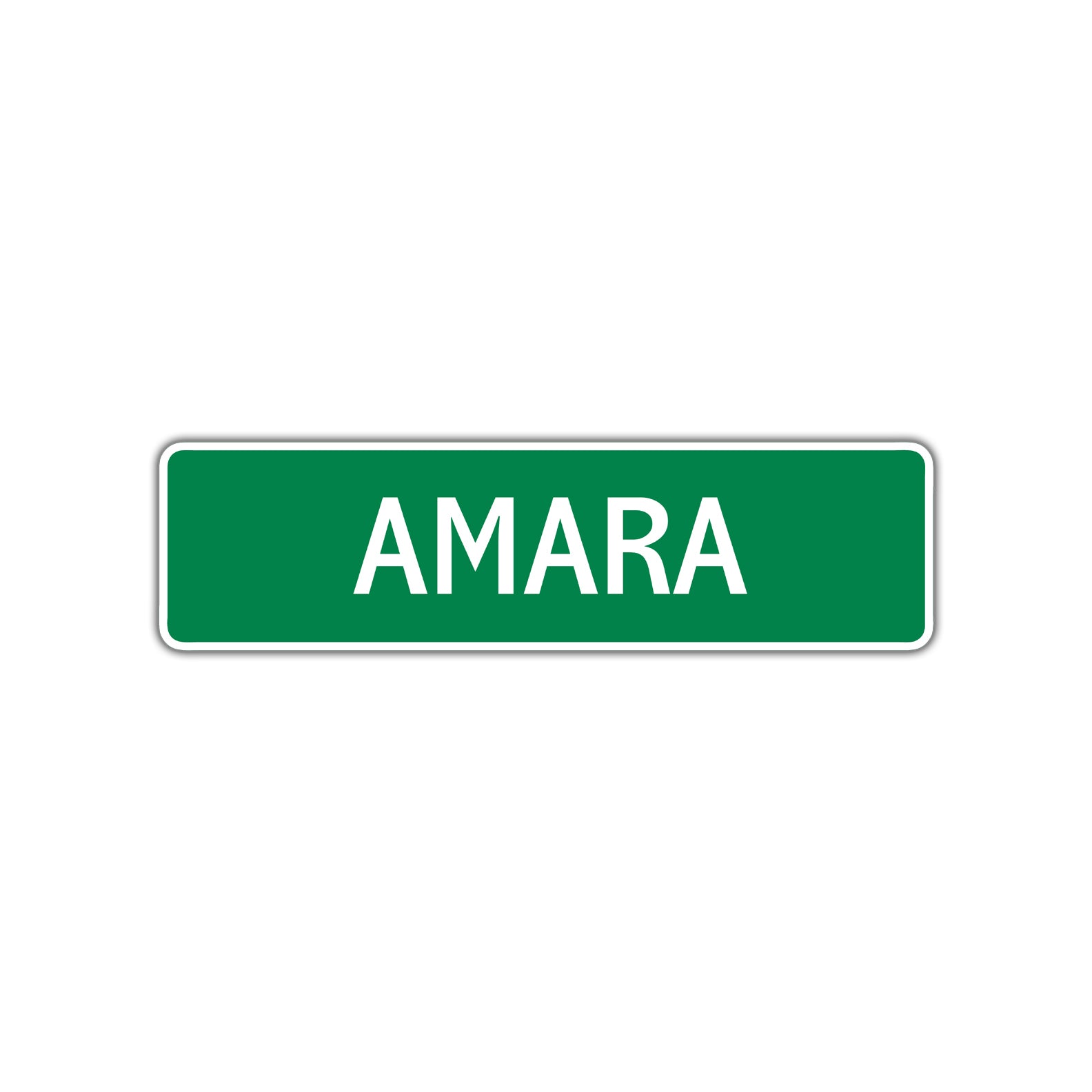 Amara Street Sign Children Name Room Plate