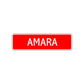 Amara Street Sign Children Name Room Plate
