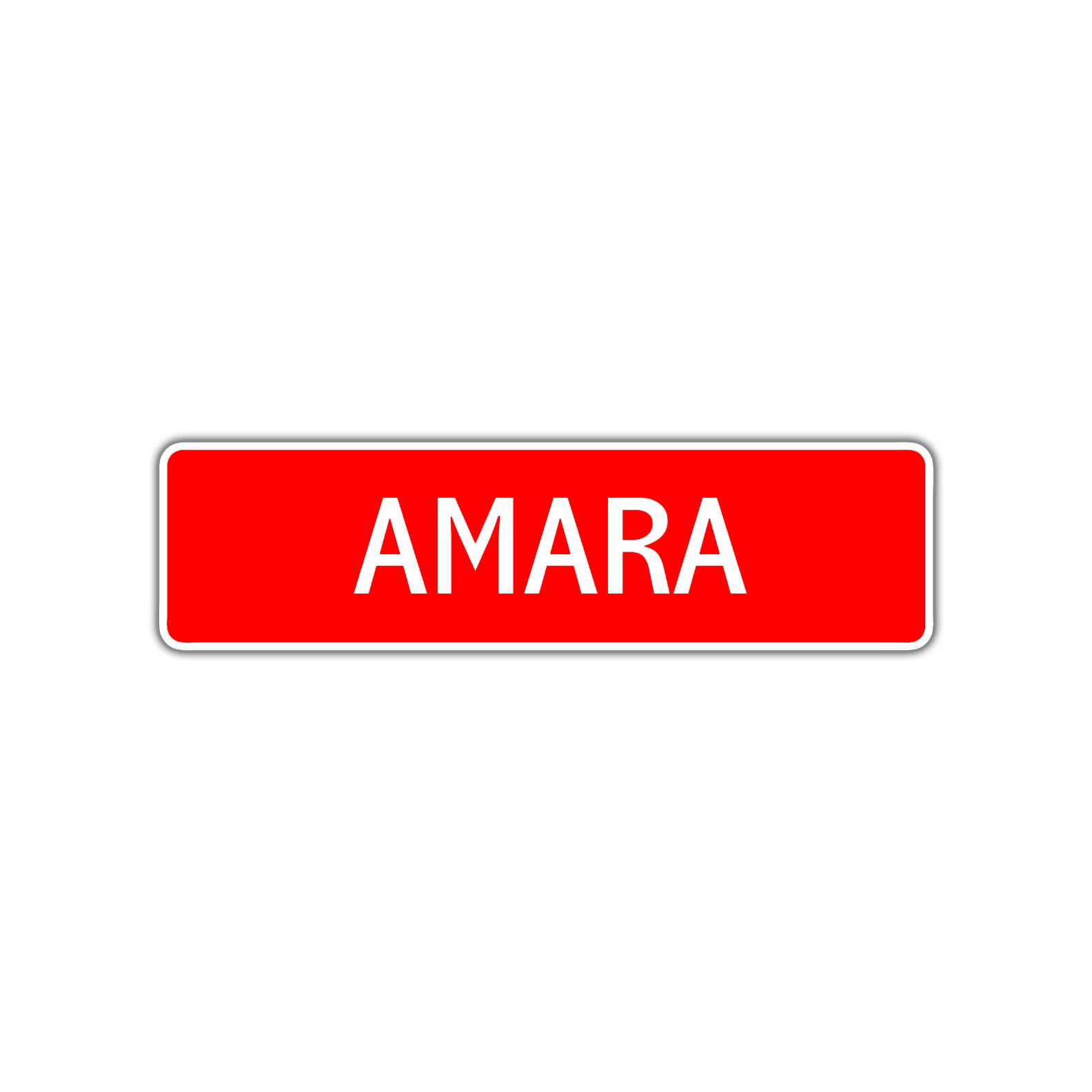 Amara Street Sign Children Name Room Plate